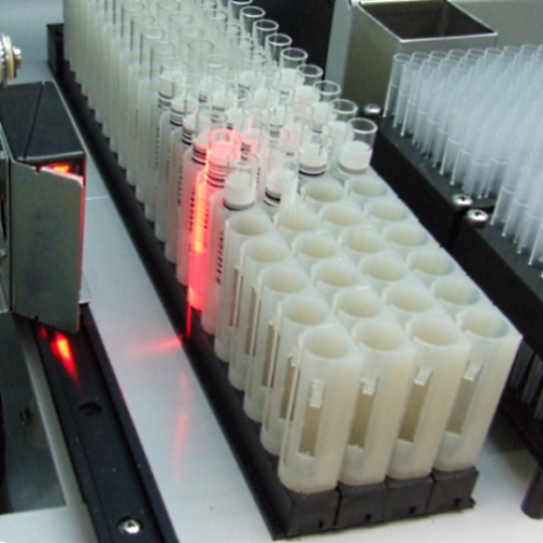 Fully automated ELISA analyzer with barcode reader